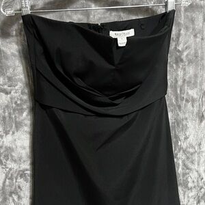 White House Black Market Strapless Satin Cocktail Dress